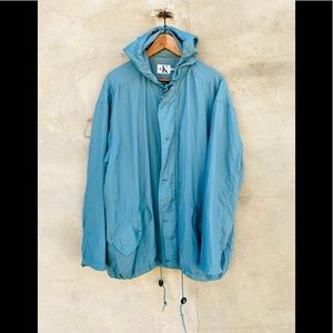 🔥🔥 vintage 90s Calvin Klein windbreaker jacket trench medium